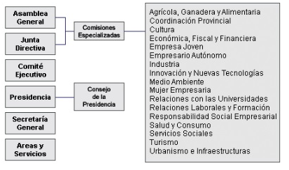 estructura organizativa de CECO